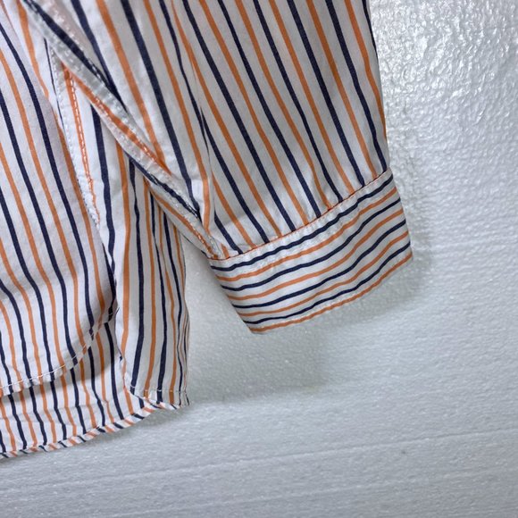 Tommy Hilfiger Sz L Striped Button Up Dress Shirt - Picture 8 of 9